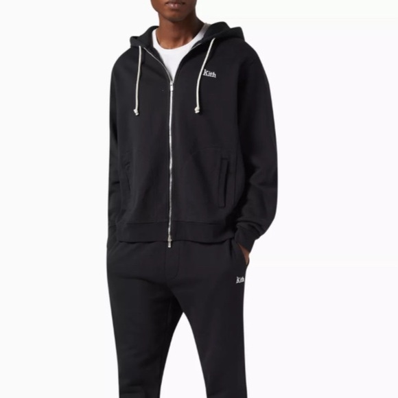 Kith Other - KITH Williams V Zipup Black Double Zipper Hoodie